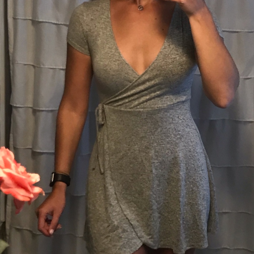 Flowy Grey Forever 21 Dress